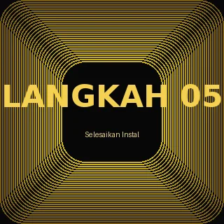 Ilustrasi langkah 5 - tunggu instalasi selesai